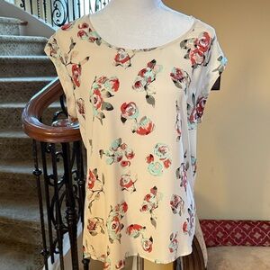 DR2 Cream Floral Women's Blouse